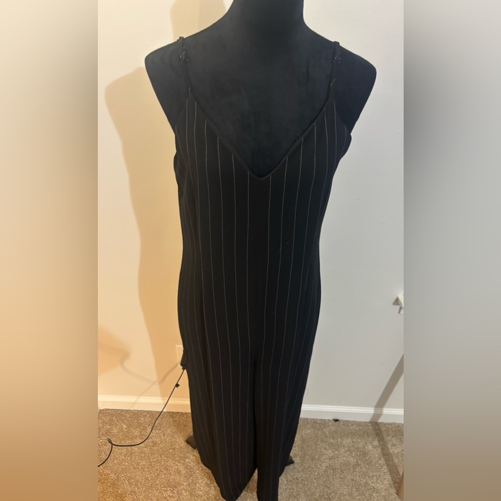 CUPCAKES AND CASHMERE Womens Back V-neck Spaghetti Strap V Neck Cropped Jumpsuit - Picture 3 of 14